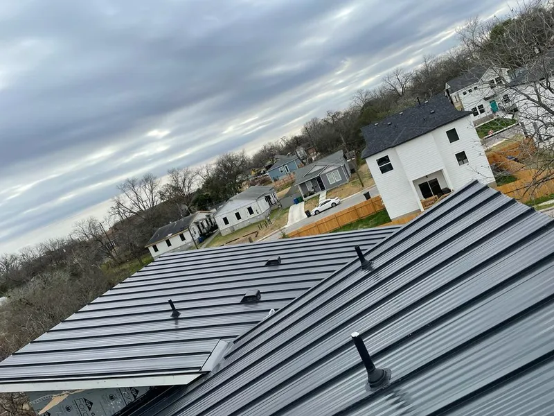 Standing seam metal roof panels with vents for Skylight Repair in Hopatcong